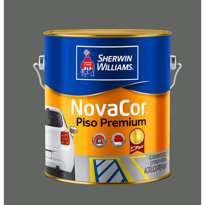 Tinta-Premium-Acrilica-Fosco-Novacor-Piso-Cinza-Chumbo-36L