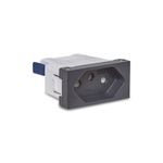 Modulo-Tomada-2P-T-10A-250V-com-Engate-Rapido-Grafite-Orion