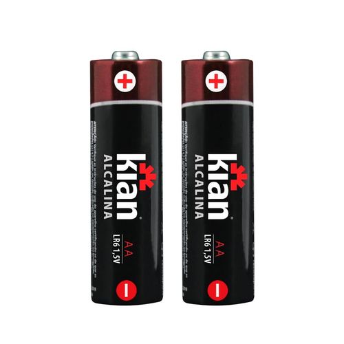 Pilha Alcalina 1.5V Tipo AA Blister com 2 unidades
