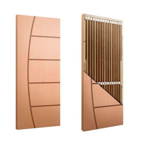 Folha de Porta Frisada FR09 Sarrafeada HDF Pinus Curupixá 210x82cm