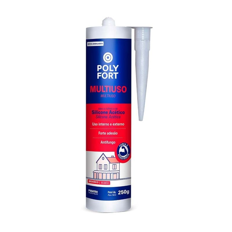 Silicone-Acetico-Polyfort-Multiuso-Branco-250g-Pulvitec
