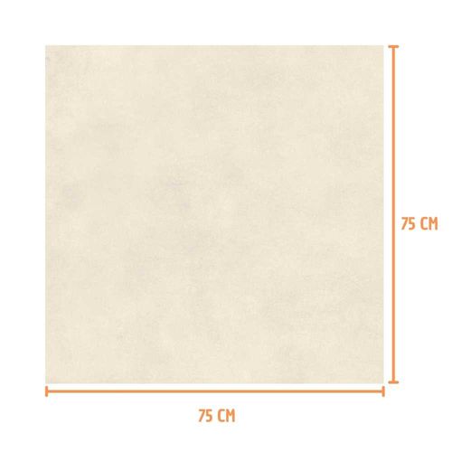 Piso Urban Greige VAC375022 Borda Reta Acetinado Bege 75x75cm 2,28m2