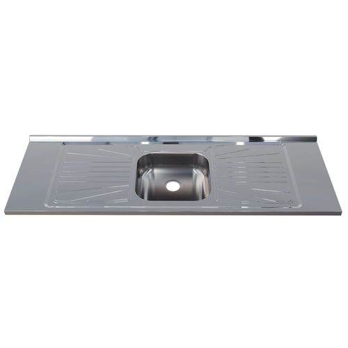 Pia para Cozinha 430 Aço Inox 150x52cm com Cuba Central