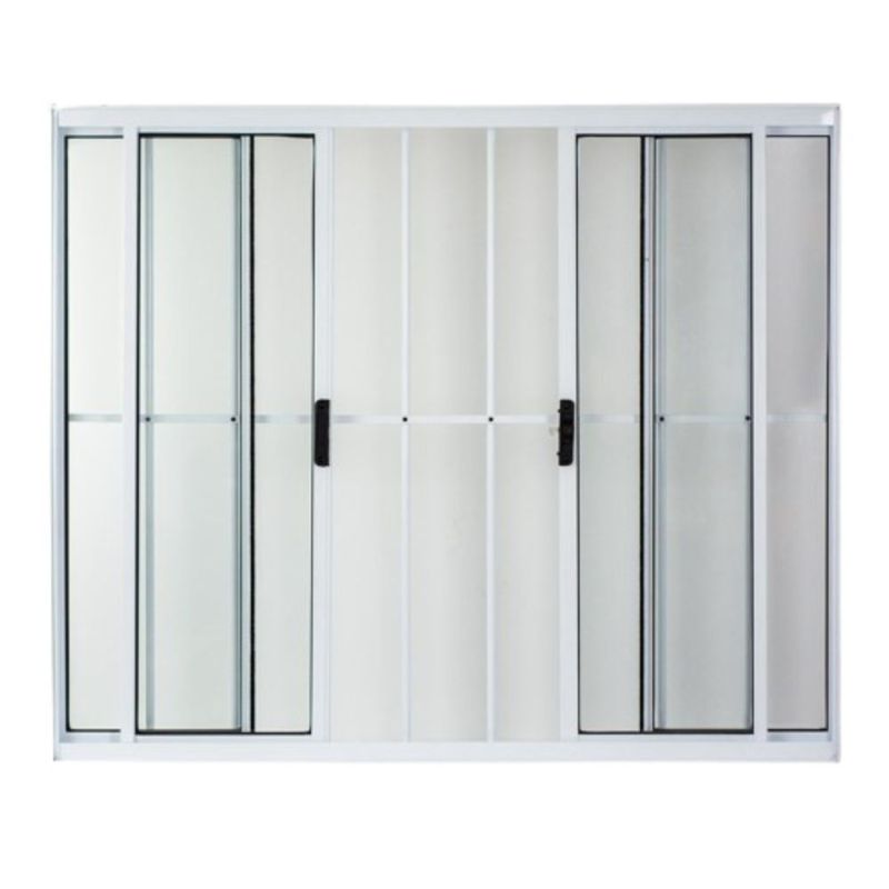 Janela-de-Correr-4-Folhas-com-Grade-Aluminio-Branco-120x150cm