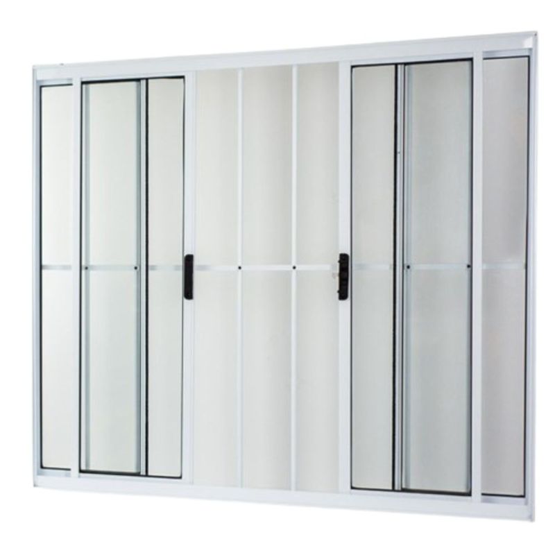 Janela-de-Correr-4-Folhas-com-Grade-Aluminio-Branco-120x150cm