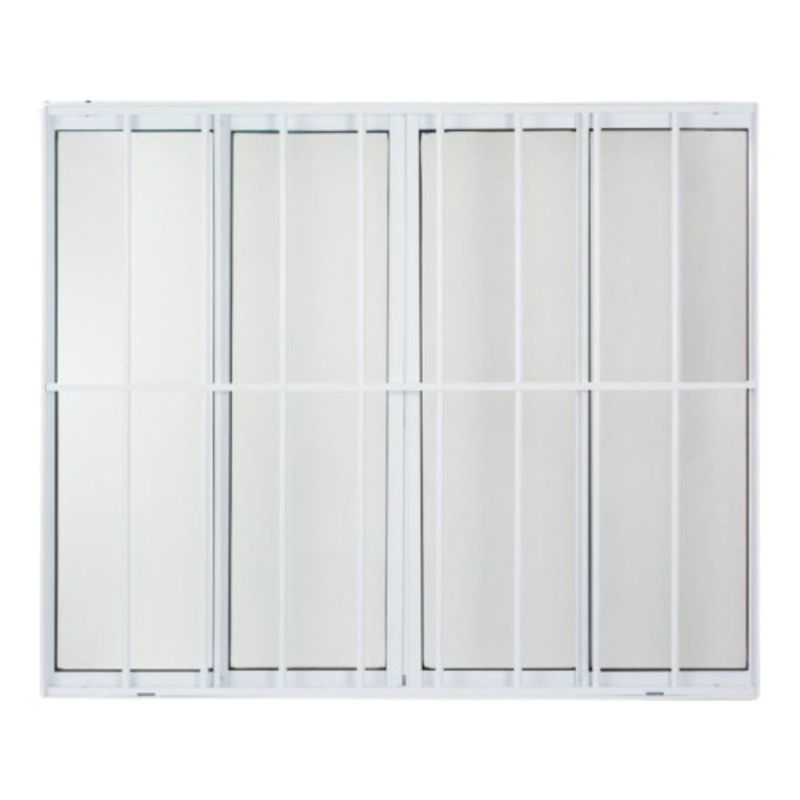 Janela-de-Correr-4-Folhas-com-Grade-Aluminio-Branco-120x150cm