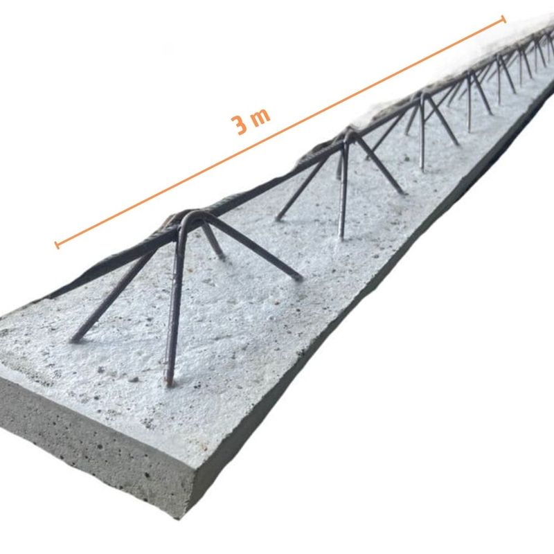 Vigota-Trelicada-Aco-e-Concreto-para-Laje-H8-3m-TRX