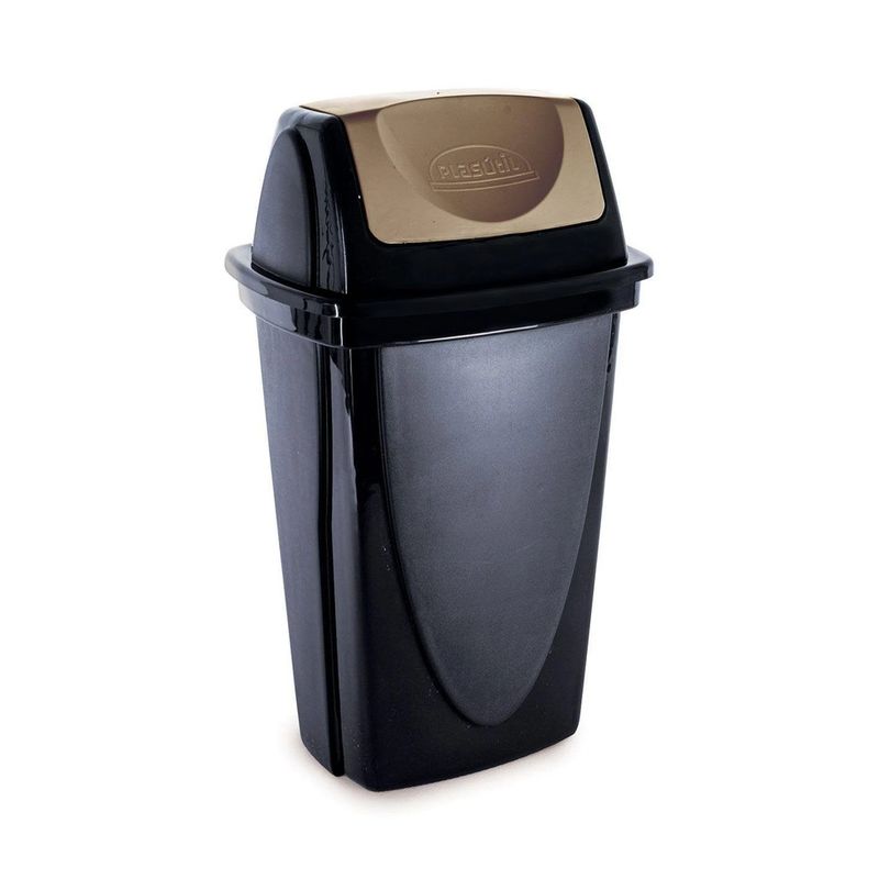 Lixeira-Eco-Basculante-118L-Preta-com-Tampa-Plasutil
