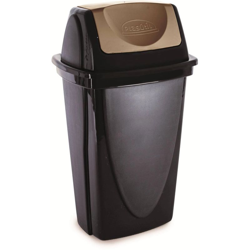 Lixeira-Eco-Basculante-72L-Preta-com-Tampa-Plasutil