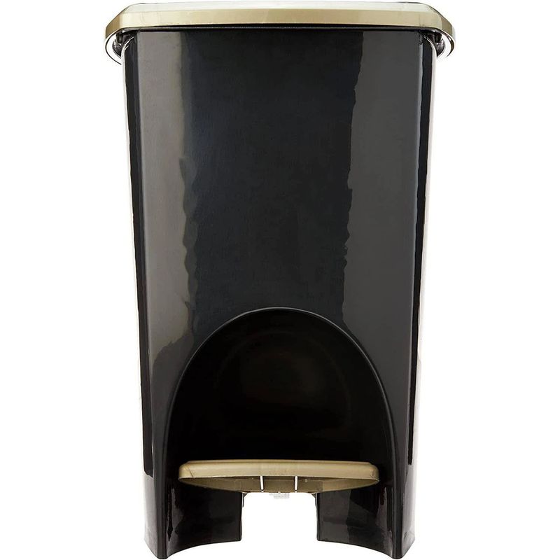 Lixeira-Eco-com-Pedal-7L-Preta-com-Tampa-Plasutil