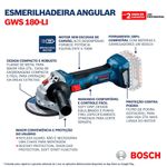Esmerilhadeira-Angular-5---125mm--18V-sem-Bateria-GWS180-Li-Bosch