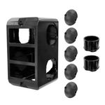 Kit-Condulete-PVC-3-4--Placa-Cega-2-Conectores-5-Tampoes-Preto