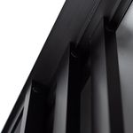 Porta-de-Correr-3-Folhas-Vidro-Liso-Aluminio-Preto-210x150cm