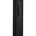 Porta-de-Correr-3-Folhas-Vidro-Liso-Aluminio-Preto-210x150cm