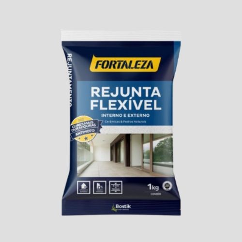 Rejunte Flexível Cerâmica Platina 1kg Fortaleza