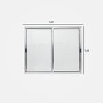 Janela-de-Correr-2-Folhas-sem-Grade-Aluminio-Brilhante-100x150cm