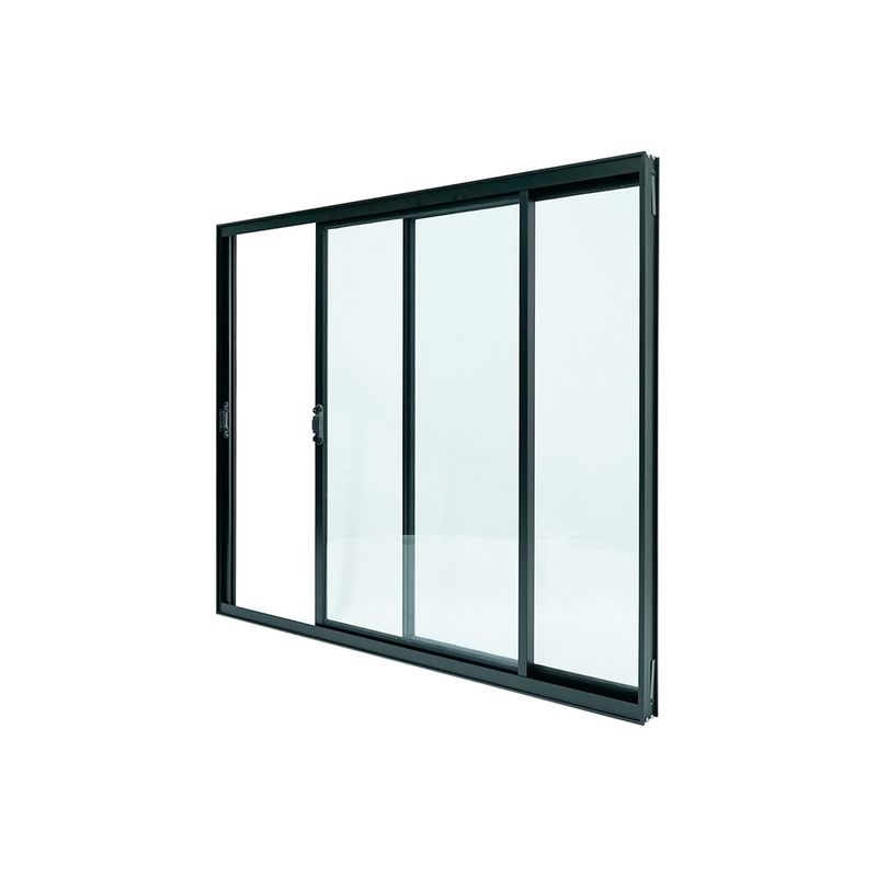 Janela-de-Correr-2-Folhas-sem-Grade-Aluminio-Preto-100x120cm