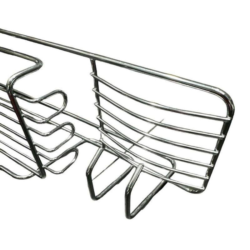 Porta-Shampoo-com-Saboneteira-para-Banheiro-30x10cm-Cromado