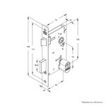 Fechadura-Externa-Roseta-Redonda-1601-39-55MM-Inox-Cromado