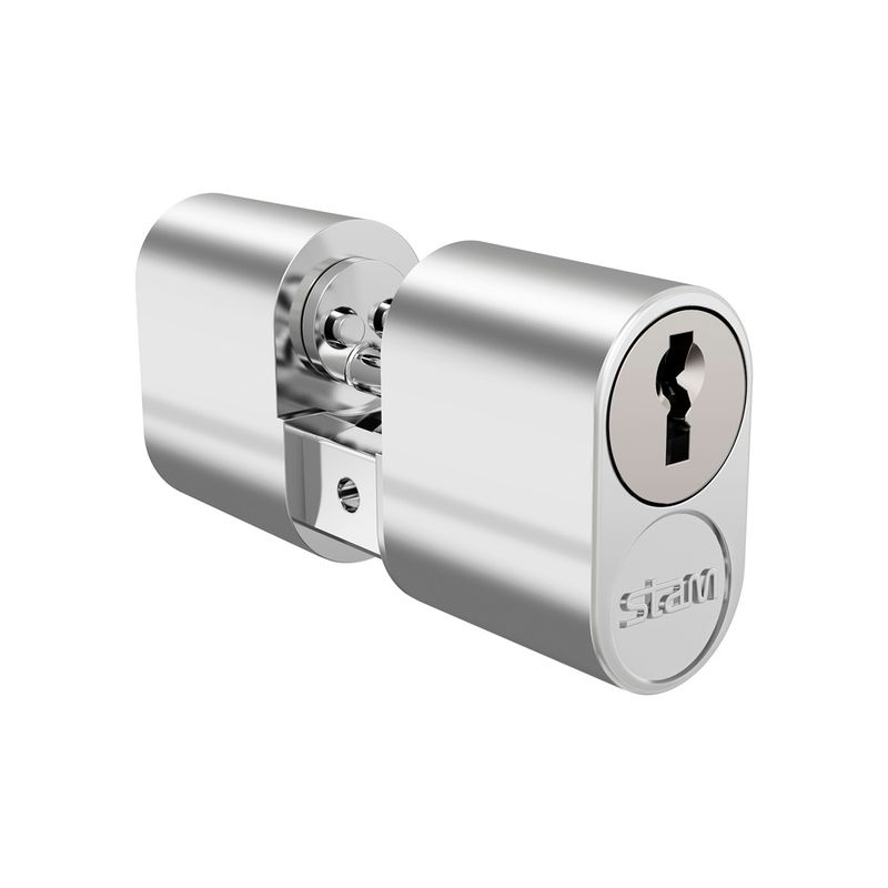 Fechadura-Externa-Roseta-Quadrada-Trinco-Rolete-45MM-1005-Inox-Cromado