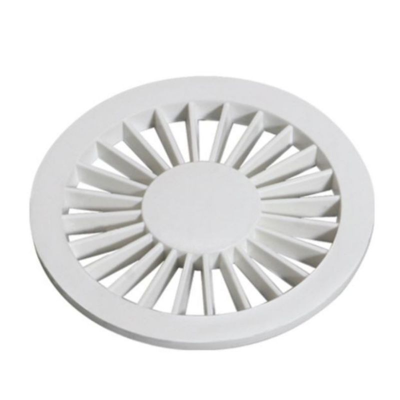 Grelha-Redonda-PVC-Branca-10cm-DN100-Luconi