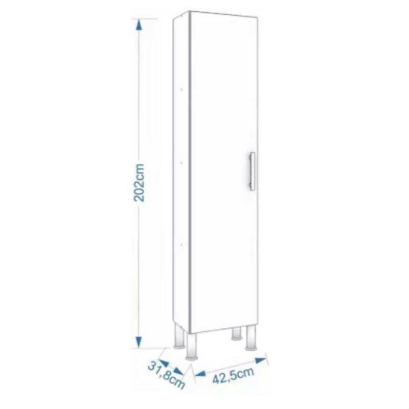 Armario-Paneleiro-para-Cozinha-Flex-425x202cm-MDF-Amendoa-Preto