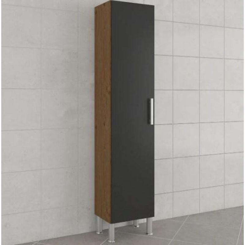 Armario-Paneleiro-para-Cozinha-Flex-425x202cm-MDF-Amendoa-Preto