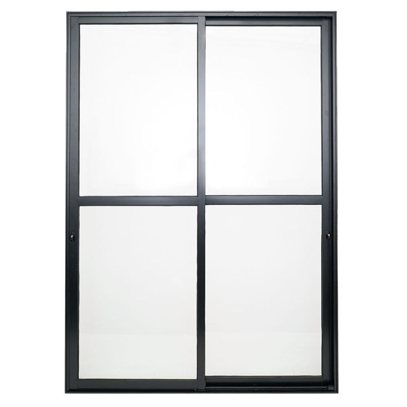 Porta-de-Correr-2-Folhas-Aluminio-Preto-210x120cm