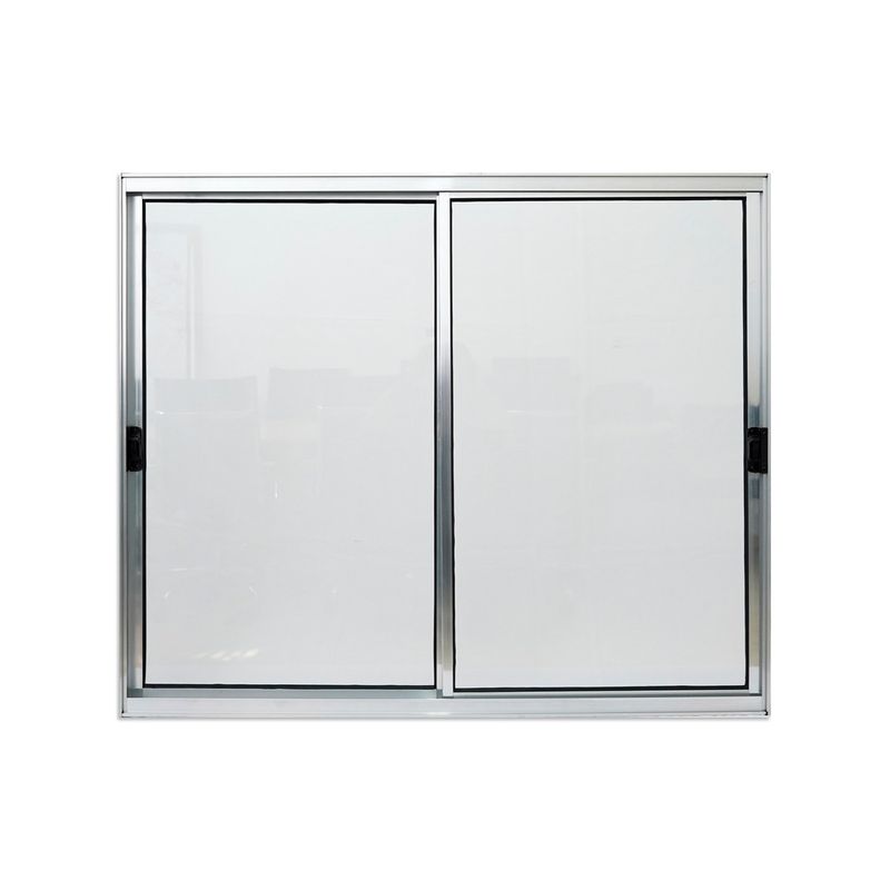 Janela-de-Correr-2-Folhas-sem-Grade-Aluminio-Brilhante-100x120cm