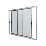 Janela-de-Correr-2-Folhas-sem-Grade-Aluminio-Brilhante-100x120cm