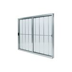 Janela-de-Correr-2-Folhas-com-Grade-Aluminio-Brilhante-100x150cm