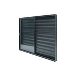 Veneziana-3-Folhas-sem-Grade--Aluminio-Preto-100x120cm