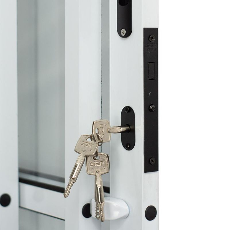 Porta-de-Correr-3-Folhas-Vidro-Liso-Aluminio-Branco-210x120cm