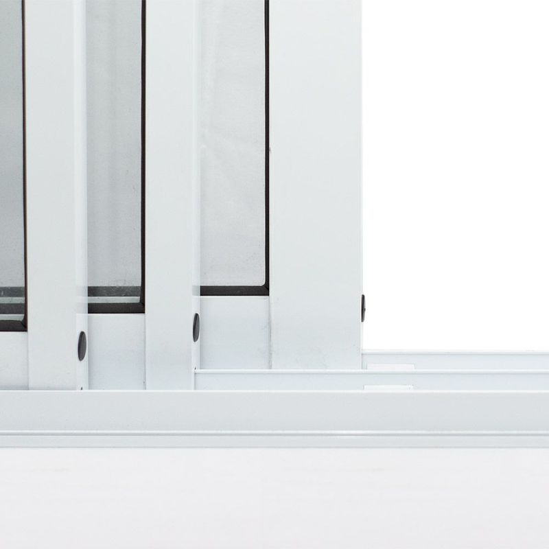 Porta-de-Correr-3-Folhas-Vidro-Liso-Aluminio-Branco-210x120cm