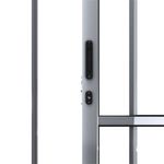 Porta-de-Correr-2-Folhas-Vidro-Liso-Aluminio-Brilhante-210x150cm