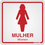 Placa-Banheiro-Feminino-15x15cm-em-Aluminio