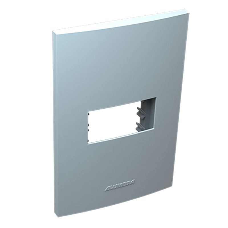 Placa-1-Posto-4x2-com-Suporte-Branca-Inovapro