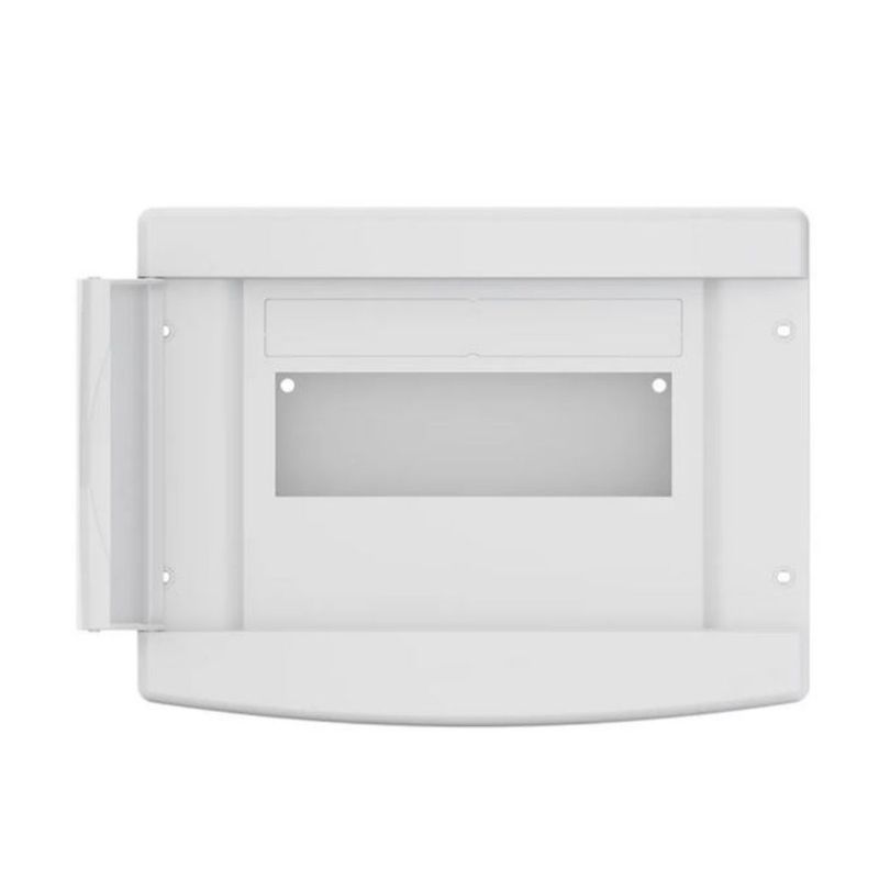 Quadro-PVC-Disjuntor-Sobrepor-sem-Barramento-para-6-8-Disj-Branco