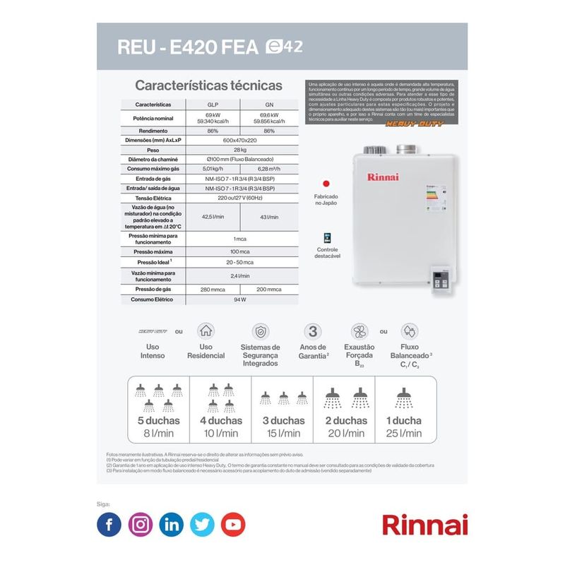 Aquecedor-de-Agua-a-Gas-GLP-425L-REU-E420-FEA-Digital-Bivolt-Rinnai