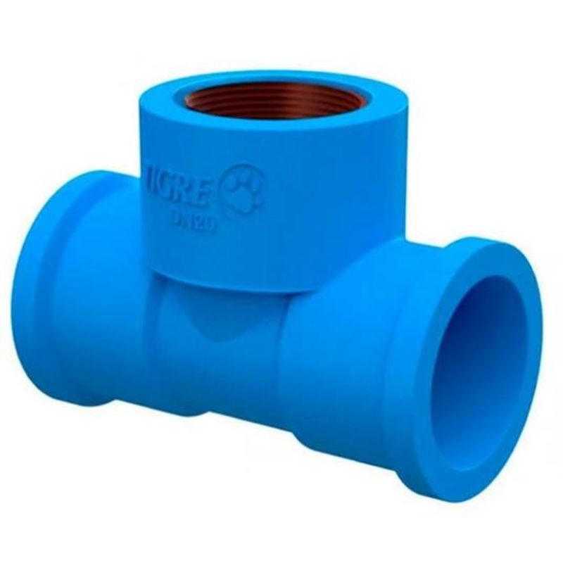 Te-Soldavel-com-Bucha-de-Latao-Azul-PVC-32mm-x-3-4--Tigre