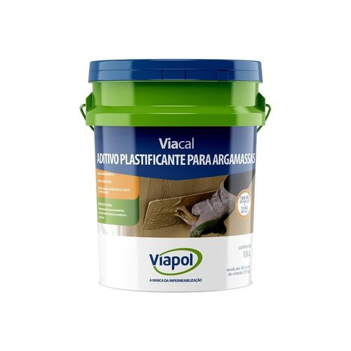 Plastificante para Argamassa Viacal Castanho 18L Viapol