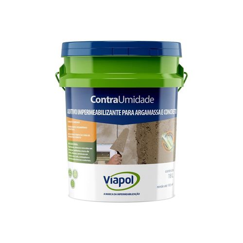 Aditivo Impermeabilizante Contra Umidade Branco 18L Viapol