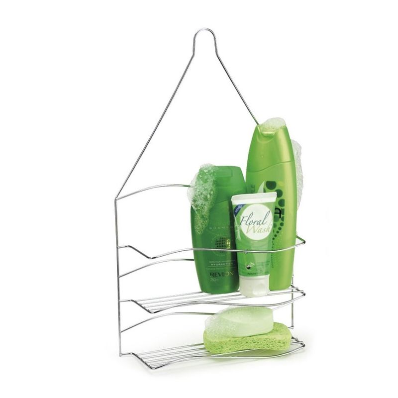 Porta-Shampoo-Duplo-para-Banheiro-424cm-Onda-Cromado