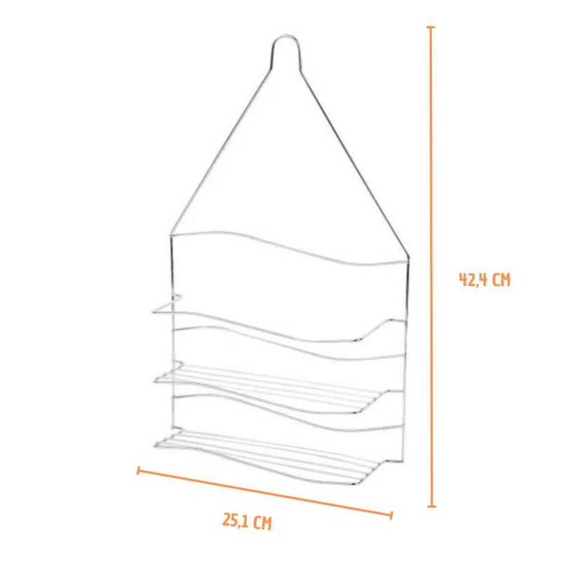 Porta-Shampoo-Duplo-para-Banheiro-424cm-Onda-Cromado