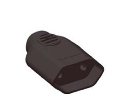 Tomada Desmontável 2 Pólos 10 Amperes 250V Preta