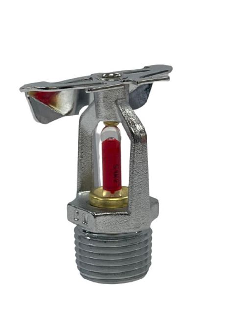 Sprinkler Lateral Resposta Padrão e Bulbo Vermelho Cromado 68°C DMH
