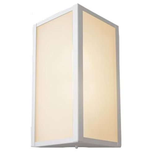 Arandela Bolt Triangular em Alumínio Branco para 1 Lâmpada E27