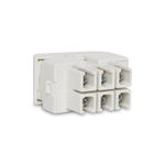 Modulo-Interruptor-Bipolar-Paralelo-10A-250V-Branco-Lunare