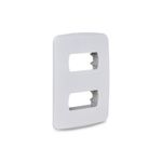 Placa-2-Postos-4x2-com-Suporte-Branca-Miluz
