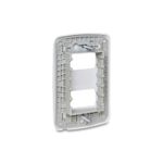 Placa-2-Postos-4x2-com-Suporte-Branca-Miluz